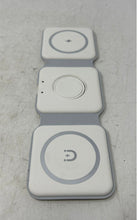 Load image into Gallery viewer, White Foldable 3-In-1 Magnetic Suction Wireless Charger Untested