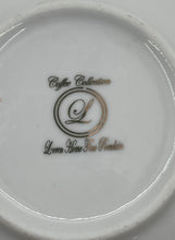 Load image into Gallery viewer, Lot Of 12 Pcs Lorren Home Trends Gray Gold Rose Porcelain Cups And Plates Set
