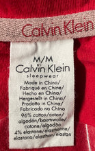 Load image into Gallery viewer, Calvin Klein Womens Red Long Sleeve Crew Neck Pullover Sleep Shirt Size Medium