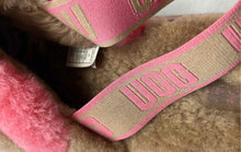 Load image into Gallery viewer, UGG Womens Disco 1120875 Chestnut Pink Rose Striped Slip-On Slide Slippers Sz 10