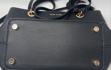Load image into Gallery viewer, Anne Klein Womens Black Bottom Studs Detachable Strap Shoulder Crossbody Bag