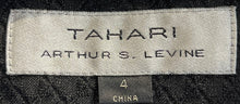 Load image into Gallery viewer, Tahari Womens Black Long Sleeve Pockets Open Front Blazer Jacket Size 4