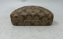 Load image into Gallery viewer, Coach Mens Beige Signature Print Hard Clamshell Sunglasses Case