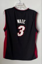 Load image into Gallery viewer, Adidas Mens Black And Red Miami Heat Dwyane Wade NBA Sport Jersey Size XL