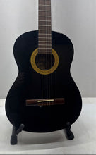 Load image into Gallery viewer, Lucero LC100 Black 6-String Right-Handed Beginner Classical Guitar In Case