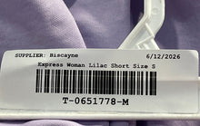 Load image into Gallery viewer, Express Womens Lilac Elastic Waistband Front Drawstring Sweat Shorts Size Small