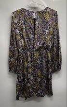 Load image into Gallery viewer, Zara Womens Multicolor Paisley Long Sleeve Round Neck Mini Dress Size S