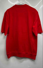 Load image into Gallery viewer, Sniper Gang Mens Red Graphic Print Raw Short Sleeve Pullover Sweatshirt Size M