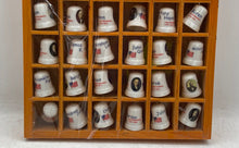 Load image into Gallery viewer, 42-Pieces U.S. Presidential Thimble Collection Housed In A Wooden Display Case