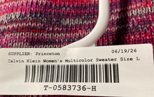 Load image into Gallery viewer, Calvin Klein Jeans Womens Multicolor Space Dye Long Sleeve Pullover Sweater Sz L