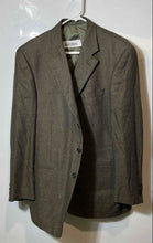 Load image into Gallery viewer, Oliver Mens Brown Printed Long Sleeve Three-Button Blazer Size 42 Long