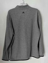 Load image into Gallery viewer, Adidas Mens Gray Miami Hurricanes Long Sleeve Quarter Zip Pullover Jacket Sz XL