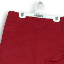Load image into Gallery viewer, Zara Basic Womens Red Ramie Ruffle Knee Length A-Line Skirt Size Small