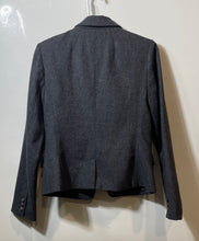 Load image into Gallery viewer, Banana Republic Womens Gray Long Sleeve Notch Lapel One-Button Blazer Size 10