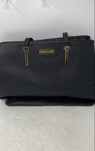 Load image into Gallery viewer, Kenneth Cole Reaction Womens Black Leather Double Handle Shoulder Tote Bag