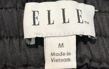 Load image into Gallery viewer, Elle Womens Black Pleated Front Elastic Waist Pull-On A-Line Skirt Size M