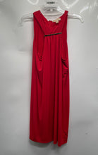 Load image into Gallery viewer, Michael Kors Womens Red Sleeveless Back-Zip Maxi Dress Size Large