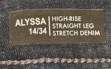 Load image into Gallery viewer, Buffalo David Bitton Womens Alyssa Blue High Rise Straight Leg Jeans Size 14/34