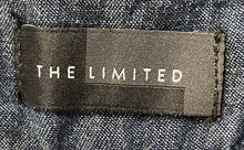 Load image into Gallery viewer, The Limited Womens Blue Denim Flat Front Pockets Wide-Leg Dress Pants Size 6