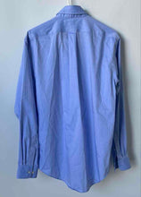 Load image into Gallery viewer, Lands' End Mens Sky Blue Collared Long Sleeve Dress Shirt Size Medium