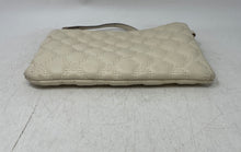 Load image into Gallery viewer, Anne Klein Womens Beige Leather Zipper Detachable Strap Wristlet Wallet
