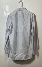 Load image into Gallery viewer, Polo Ralph Lauren Mens White Blue Striped Cotton Dress Shirt Size 16 With Tag
