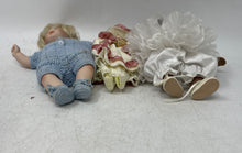 Load image into Gallery viewer, Lot Of 5 Pcs Mixed Porcelain Baby Doll Collectible With Outfits & Accessories