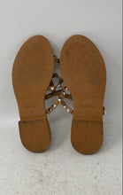Load image into Gallery viewer, Nicole Miller Womens Brown Silver Open Toe Slip-On Slide Sandals Size 6