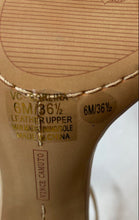 Load image into Gallery viewer, Vince Camuto Womens Corlina Beige Leather High Heel Ankle Strap Sandals Size 6M