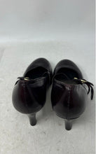 Load image into Gallery viewer, Antonio Melani Womens Brown Leather Round Toe Buckle Pump Heels Size 8.5M
