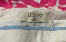 Load image into Gallery viewer, J.Crew Womens Pink White Floral Flat Front Stretch Pockets Chino Shorts Size 4
