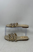 Load image into Gallery viewer, Sam Edelman Womens Bay Brown Gold With Silver Stone Design Slide Sandals Size 6M