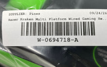 Load image into Gallery viewer, Razer Kraken Multi Platform Wired Over The Ear Gaming Headset In Box Untested