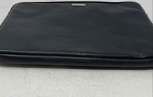 Load image into Gallery viewer, Kate Spade New York Womens Black Leather Memory Foam Padding Laptop Sleeve