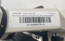 Load image into Gallery viewer, National Optical Model No.138 Monocular Compound Scientific Microscope 400x