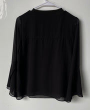Load image into Gallery viewer, Zara Basic Womens Black Round Neck Long Sleeve Blouse Top Size XS