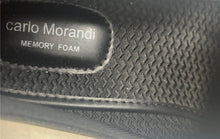 Load image into Gallery viewer, Carlos Morandi Mens Black Glitter Round Toe Slip-On Loafer Shoes Size 13D