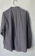 Load image into Gallery viewer, Nautica Mens Purple White Gingham Cotton Sanded Poplin Button-Up Shirt Size L