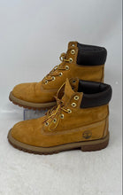Load image into Gallery viewer, Timberland Boys Premium 6-Inch Brown Waterproof Combat Boots Size 4.5 M