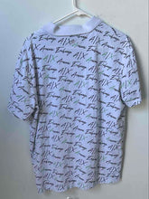 Load image into Gallery viewer, Armani Exchange Mens White Logo Print Spread Collar Short Sleeve Polo Shirt XL