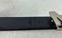 Load image into Gallery viewer, Michael Kors Mens Black Signature Print Leather Adjustable Dress Belt Size 34/85
