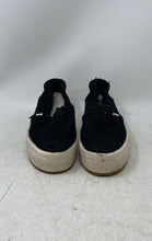 Load image into Gallery viewer, Toms Womens Valencia 10019795 Black Beige Platform Espadrille Shoes Size 7.5