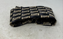 Load image into Gallery viewer, Pierre Cardin Mens Black Beige Geometric Keeper Loop Adjustable Pointed Tie