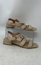 Load image into Gallery viewer, Cole Haan Womens Lyanna Link Beige Leather Block Heel Ankle Strap Sandals Sz 7B