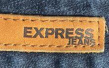 Load image into Gallery viewer, Express Womens Blue Denim Medium Wash Pockets Low Rise Skinny Leg Jeans Size 2R
