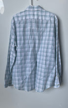 Load image into Gallery viewer, Banana Republic Mens Light Blue And White Long Sleeve Classic Fit Dress Shirt L