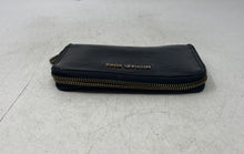 Load image into Gallery viewer, Michael Kors Womens Black Patent Leather Credit Card Slots Zip-Around Wallet