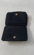 Load image into Gallery viewer, Steve Madden Womens Black Leather French ID Card Holder Zip Around Wallet