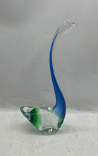 Load image into Gallery viewer, Multicolor Hand Blown Art Glass Swan Collectible Decorative Statue Figure