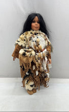 Load image into Gallery viewer, Native American Collection With Detailed Outfit Fringes & Beads Porcelain Doll